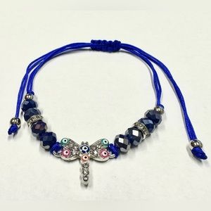 Dragonfly Evil Eye Bracelet